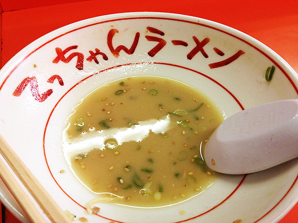 【復刻】「ラーメン」てっちゃんラーメン：福岡市西区　ラーメン　ほぼほぼ完食