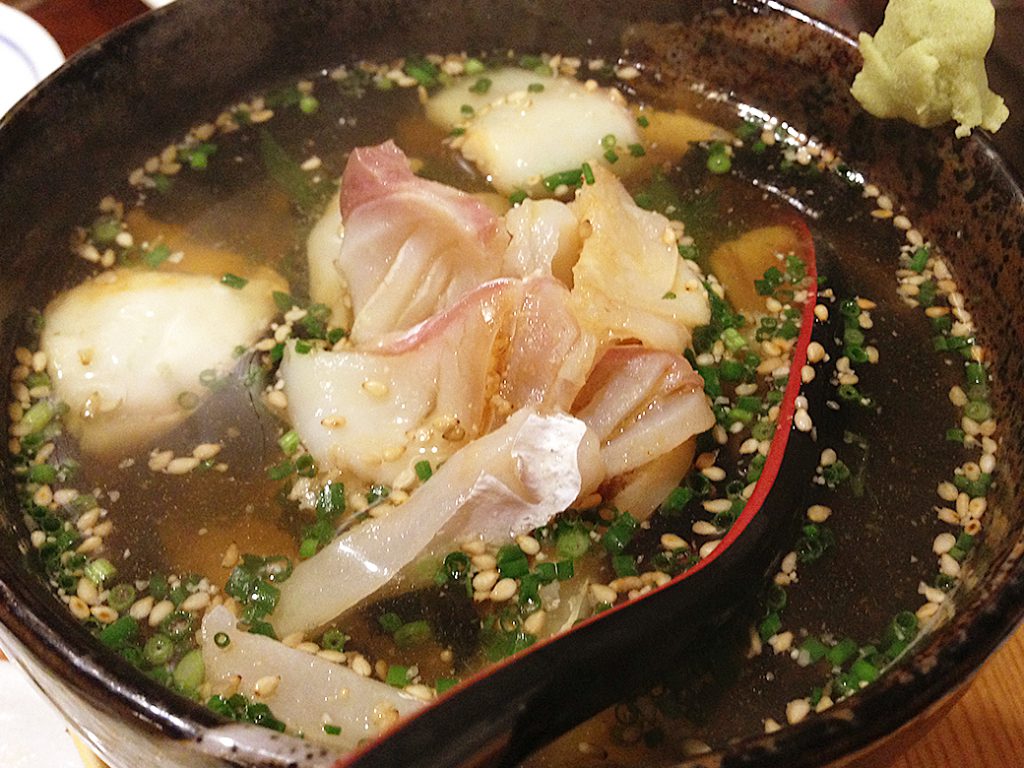 「至高の魚料理」魚虎：北九州市八幡西区　鯛茶漬け