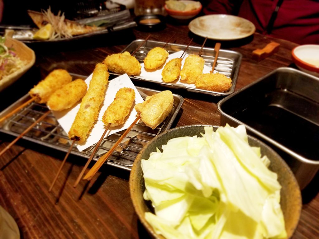 「広島かきの天ぷらと地穴子の白焼きで昇天！」千成亭：広島市中区　串揚げ
